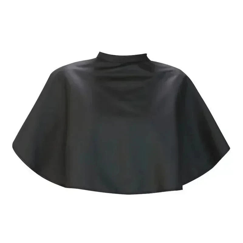 Black Short Square Hairdressing Cape – Professional Salon Barber Hair Cutting Wrap & Dyeing Tool