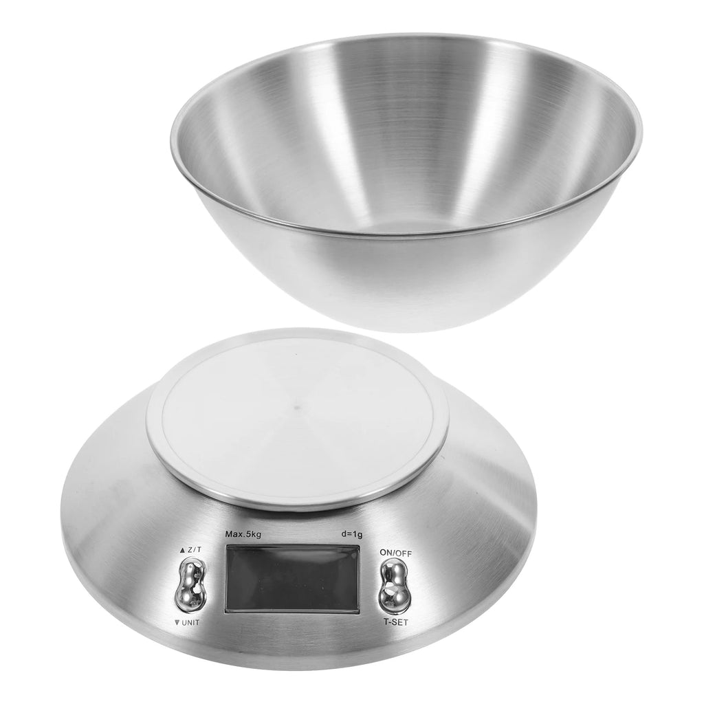 Digital Kitchen Scale Stainless Steel High Precision Electronic Food Weighing Scale Large Capacity Measuring Grams For