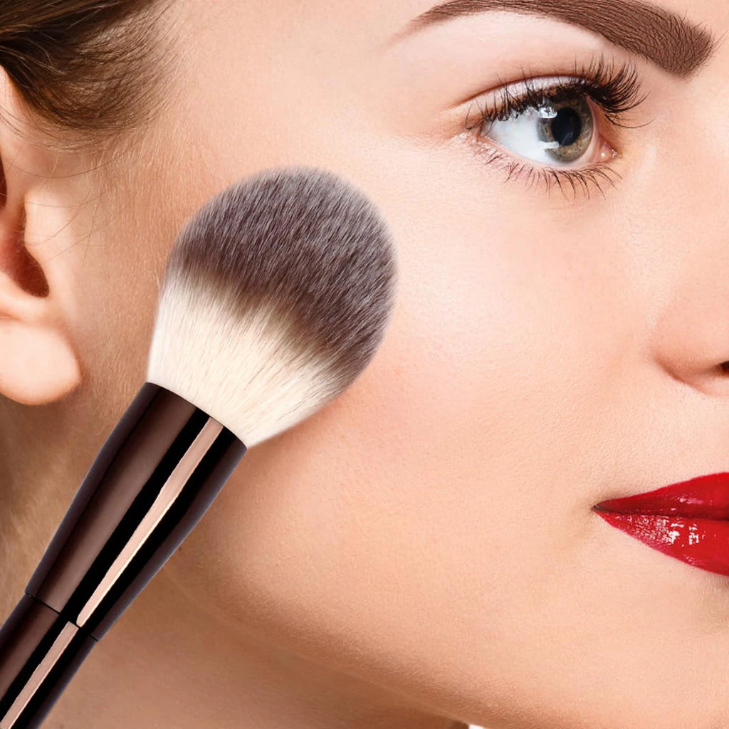 15 PCS Makeup Brushes Double-ended Makeup Brush Set Double Sided Angled/Round Top Brush Foundation Contour Blending Eyebrow Eyes