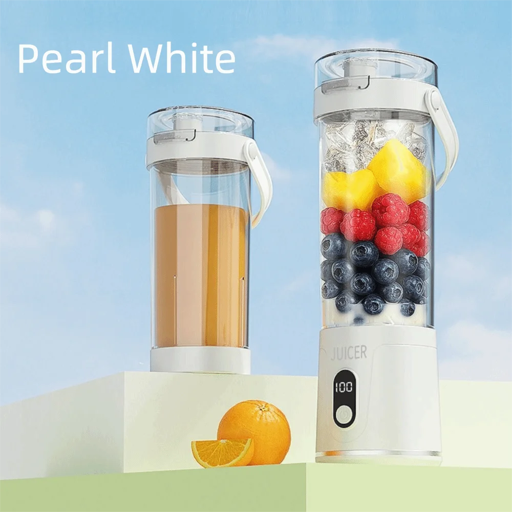 600ML Capacity Portable Blender USB Rechargeable Fresh Fruit Blender Fruit Mixers Household Fruit Cup Smoothie Blender