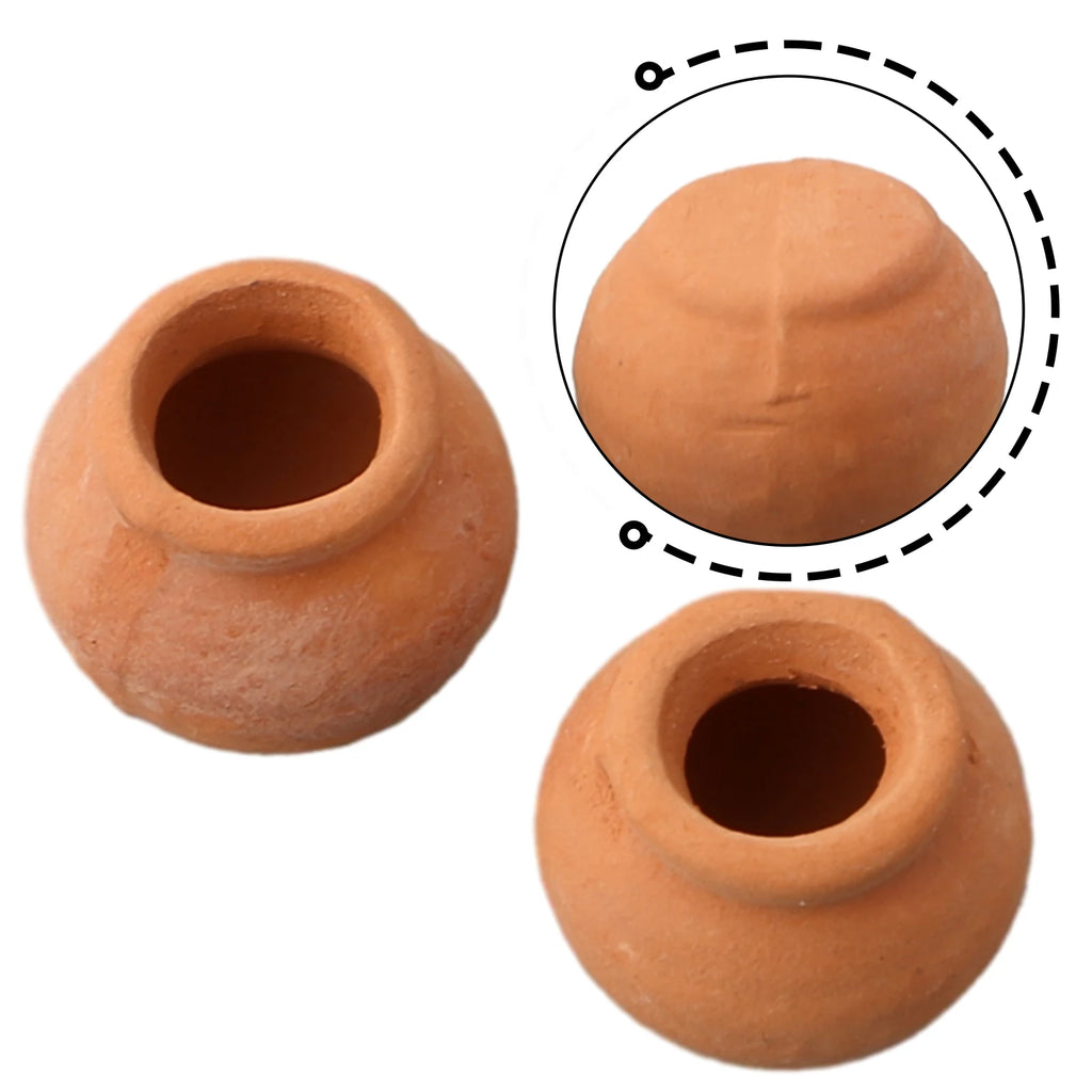 2PCS Mini Flower Pots Ceramic Clay Succulent Plants Pot For Plant Wedding Decoration Craft Handicrafts Garden Orchards Home