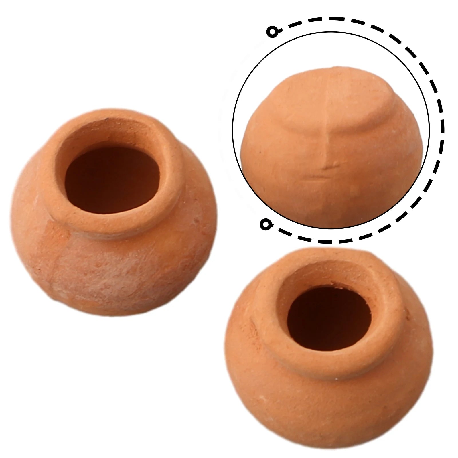 2PCS Mini Flower Pots Ceramic Clay Succulent Plants Pot For Plant Wedding Decoration Craft Handicrafts Garden Orchards Home