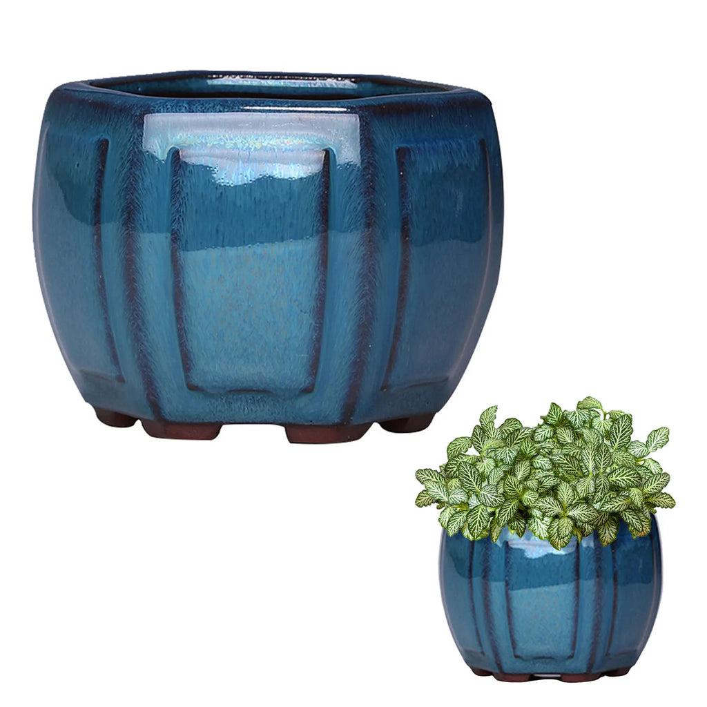 Ceramic Succulent Flower Pot Breathable Succulent Plant Pots Pot with Holes Ceramic Craft Plant Pot Planter for Home