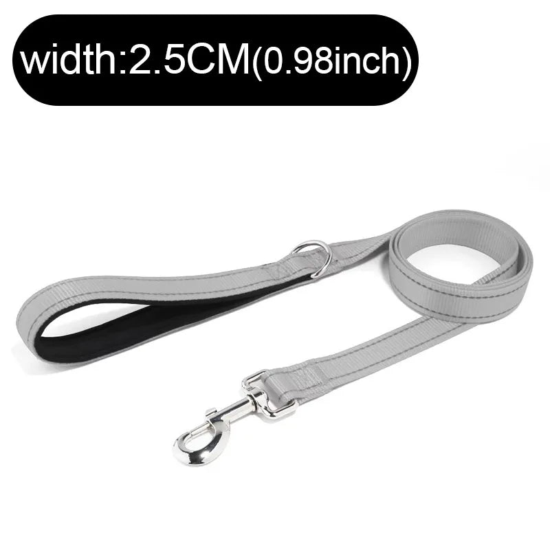 Dogs Leads Leashes Reflective Drawstring Pet Leash Explosion-proof Dog with D-ring & Metal Fastener for Dog Walking and Training