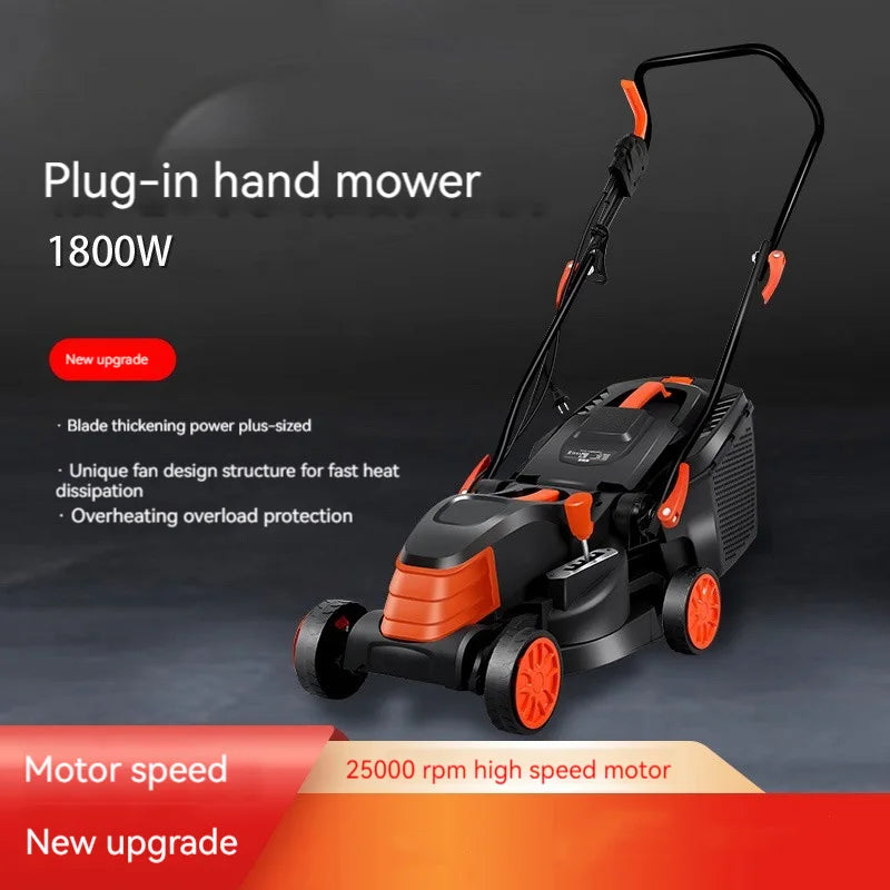 1500W/1800W/2200W Grass Trimmer For Garden Courtyard Hand Propelled Electric Lawn Mower Household Weeding Machine