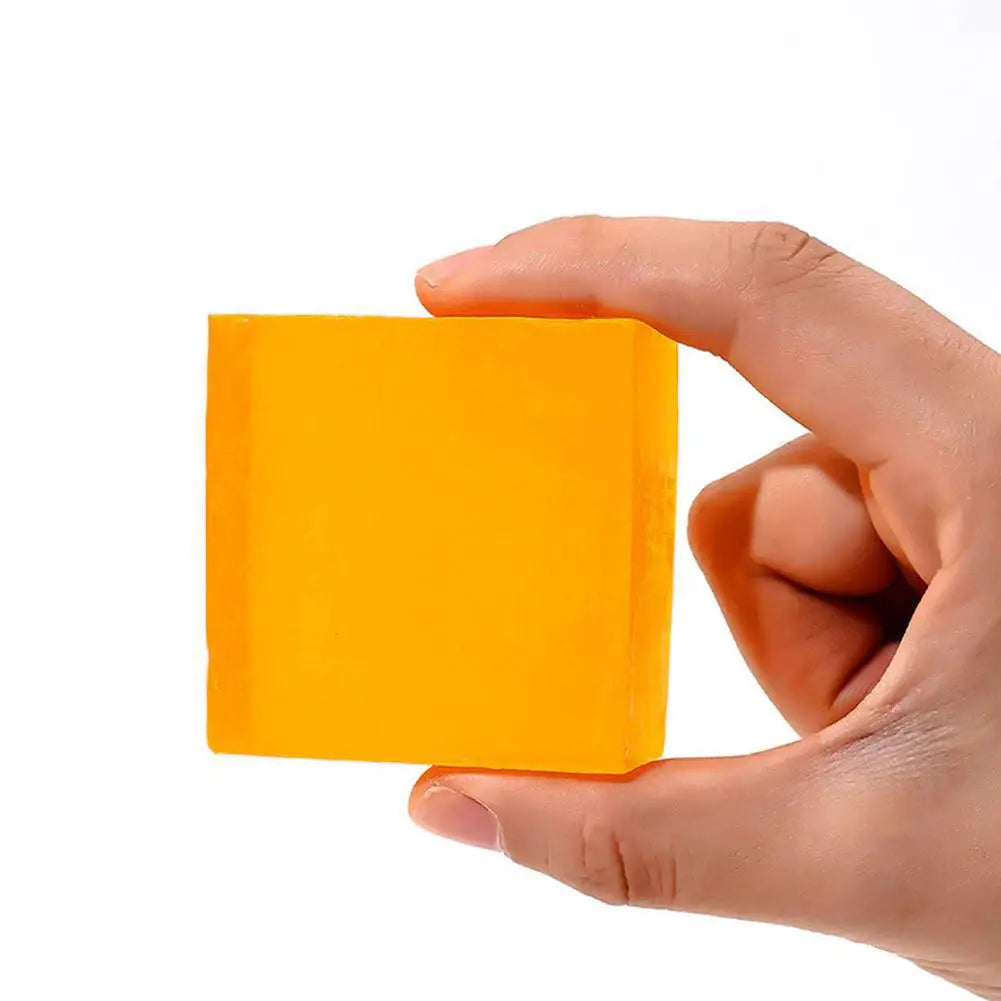 1/2PCS Natural Turmeric Soap Bar for Face & Body, Turmeric Skin Brightening Soap for Dark Spots, Even Tone Exfoliating Face Wash