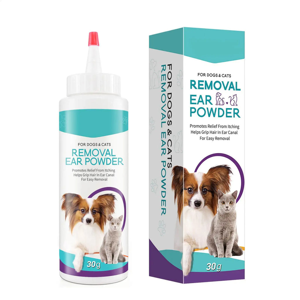 30G Pet Ear Powder Painless Ear Hair Removal Powder For Dogs And Pets Ear Cleaning Tool Ear Washing Powder Odor Removal Cleaner