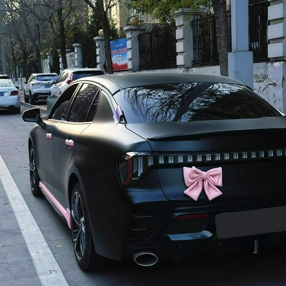 Car Bow Pink Car Accessories for WomenExterior Cute Car Decor Fits All Car ModelsEnhances Car Aesthetics