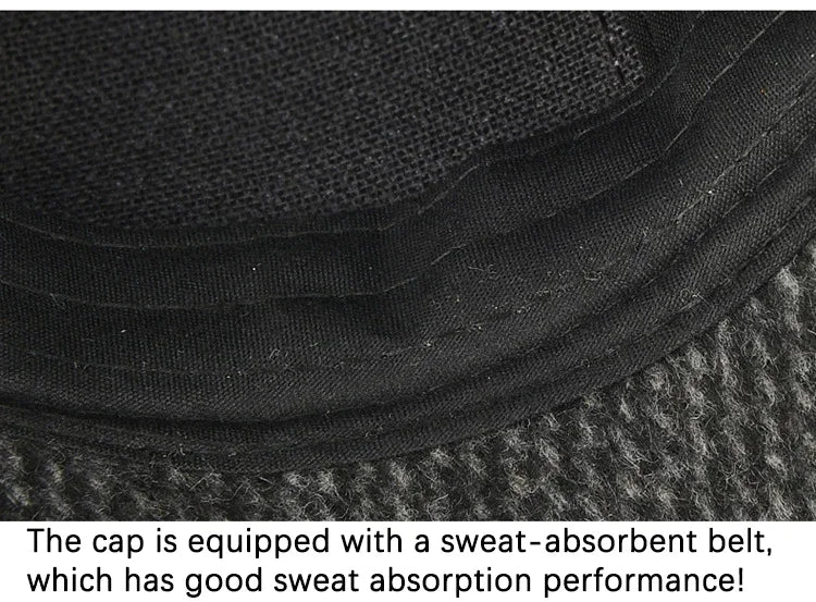 Baseball Cap Autumn Woolen Knitted Designer Men's Winter Cap Thicken Warm Hats with Earflaps Men's Brand Hats Dad Trucker Hats