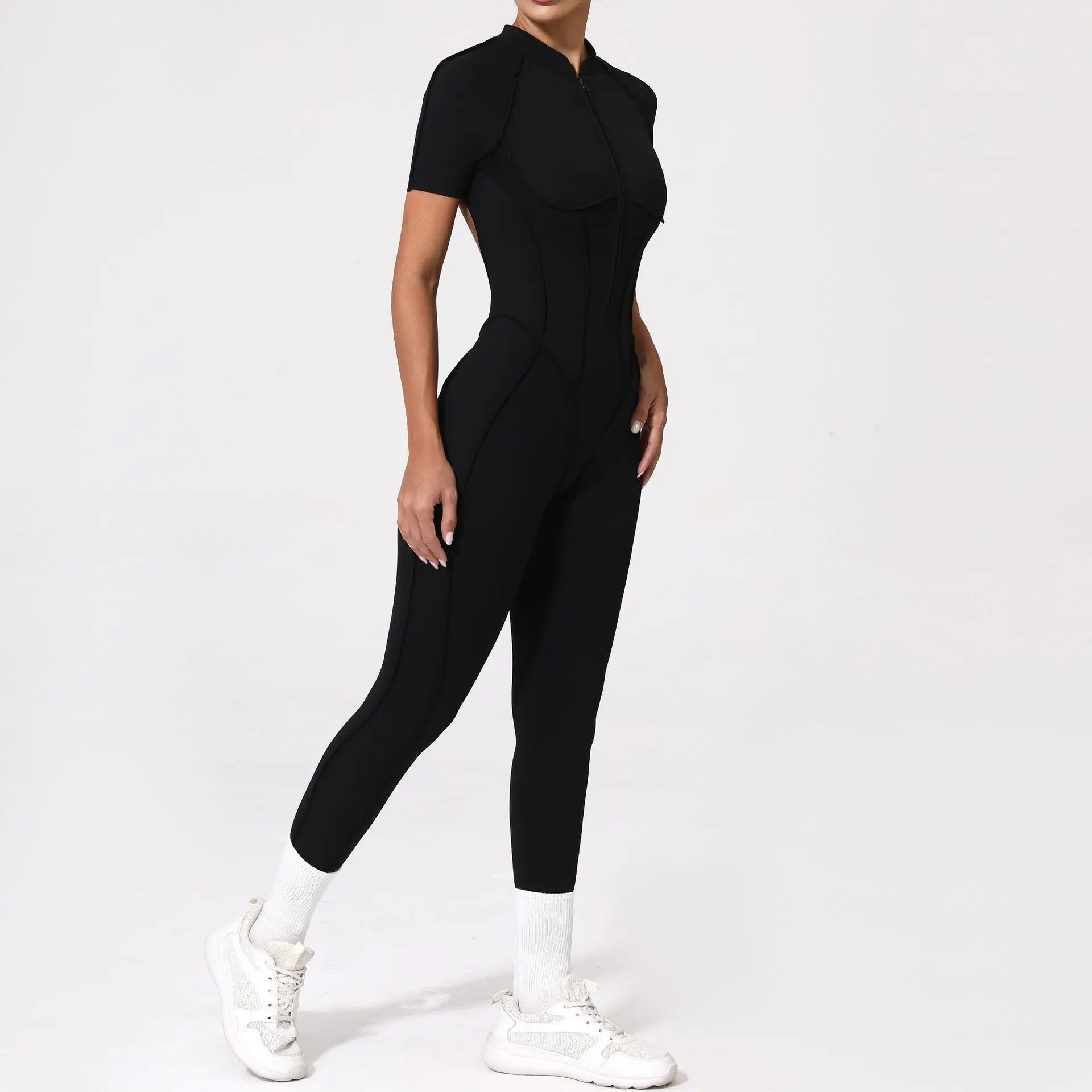 2025 New Style Women Yoga Apparel Workout Suit Gym Clothing Outdoors Sports Suit Short Sleeves Long Pants Suit Fitness Suit Set