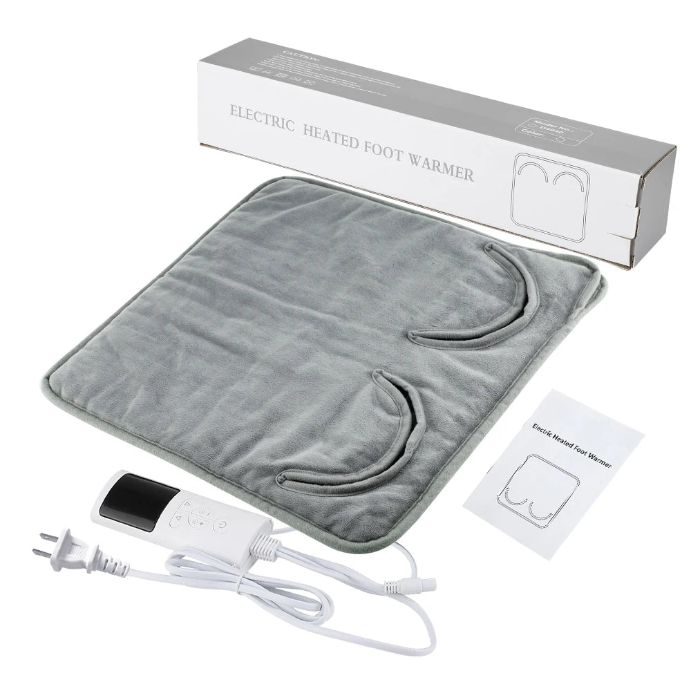 Electric Foot Heating Pad 9-Gear Heating Temperature USB Charging Feet Heater Warmer Pad Winter Warming Mat Improve Sleeping