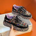 Designer Sneakers for Women 2025 New Spring Shiny Rhinestones Women's Vulcanize Shoes Fashion Autmn Platform Casual Shoes Female
