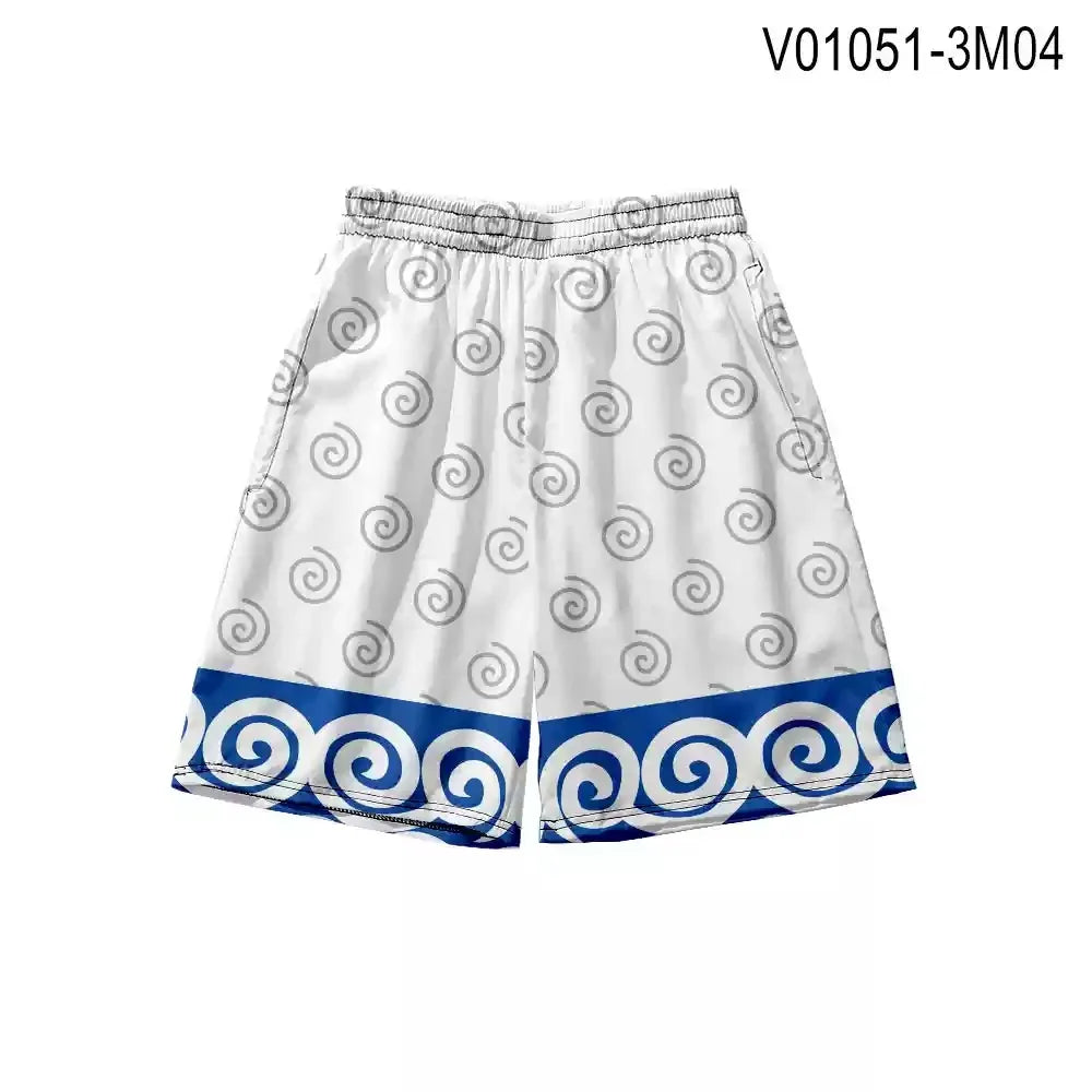 2026 Summer Loose Strawberry Shorts Mayonnaise Beach Shorts Men Swim Trunks Drawstring Waist Quick Dry Cartoon Pants Streetwear