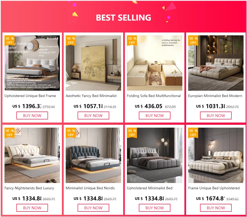 Bedroom Unique Bed Aesthetic Modern Headboard Double Children Bed Sleeping 180x200 Muebles Para Dormitorio Home Accessories