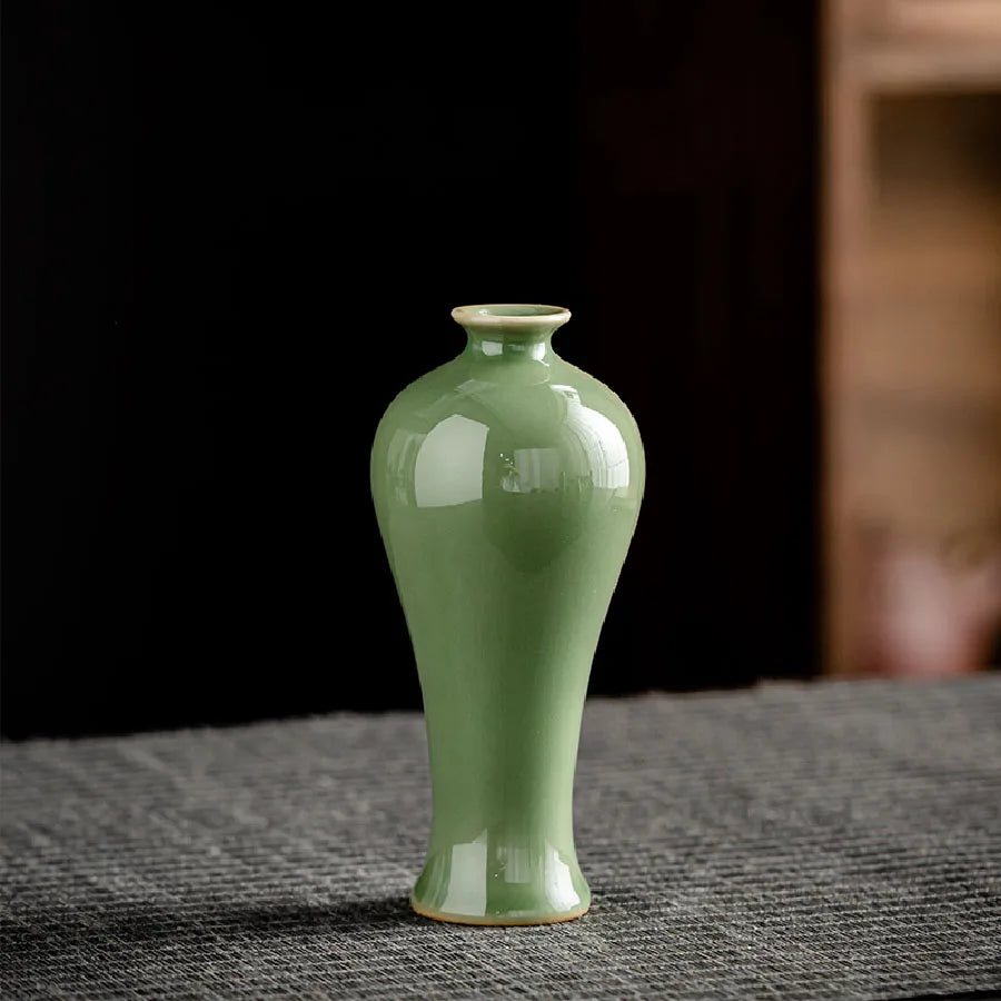 Ceramic Vase Flower  Decorative Vase Retro Style for Flowers Grass Indoor Living Room Dining Table Office Home Decor