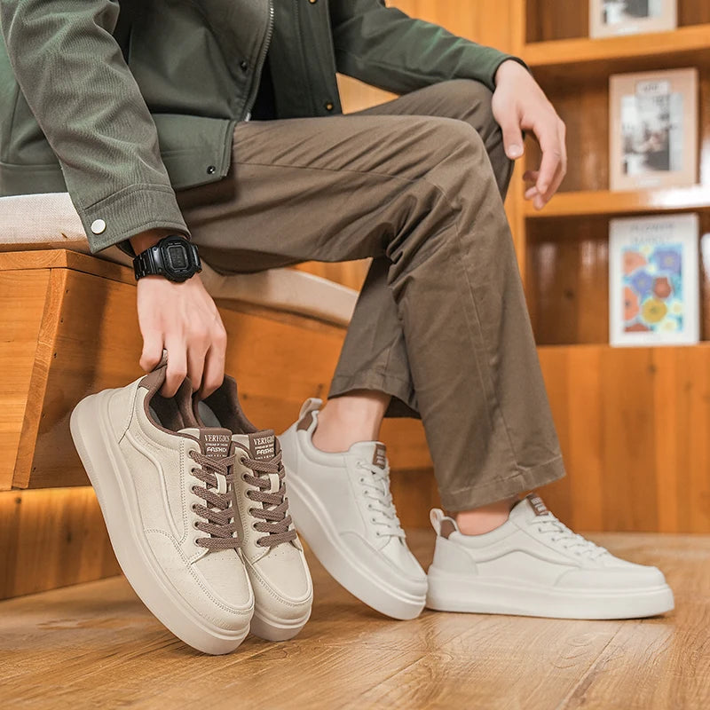 2026 Men's German-Style Training Sneakers Autumn Chunky Low-Tops Breathable Versatile for Skateboarding And Casual Wear