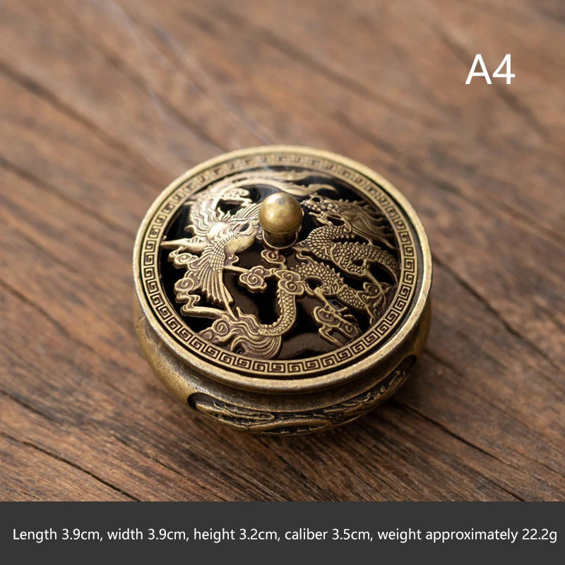 Brass Incense Burner Metal Aromatherapy Holder Unscented Ideal For Yoga Meditation Bedroom AmbianceHome Decor