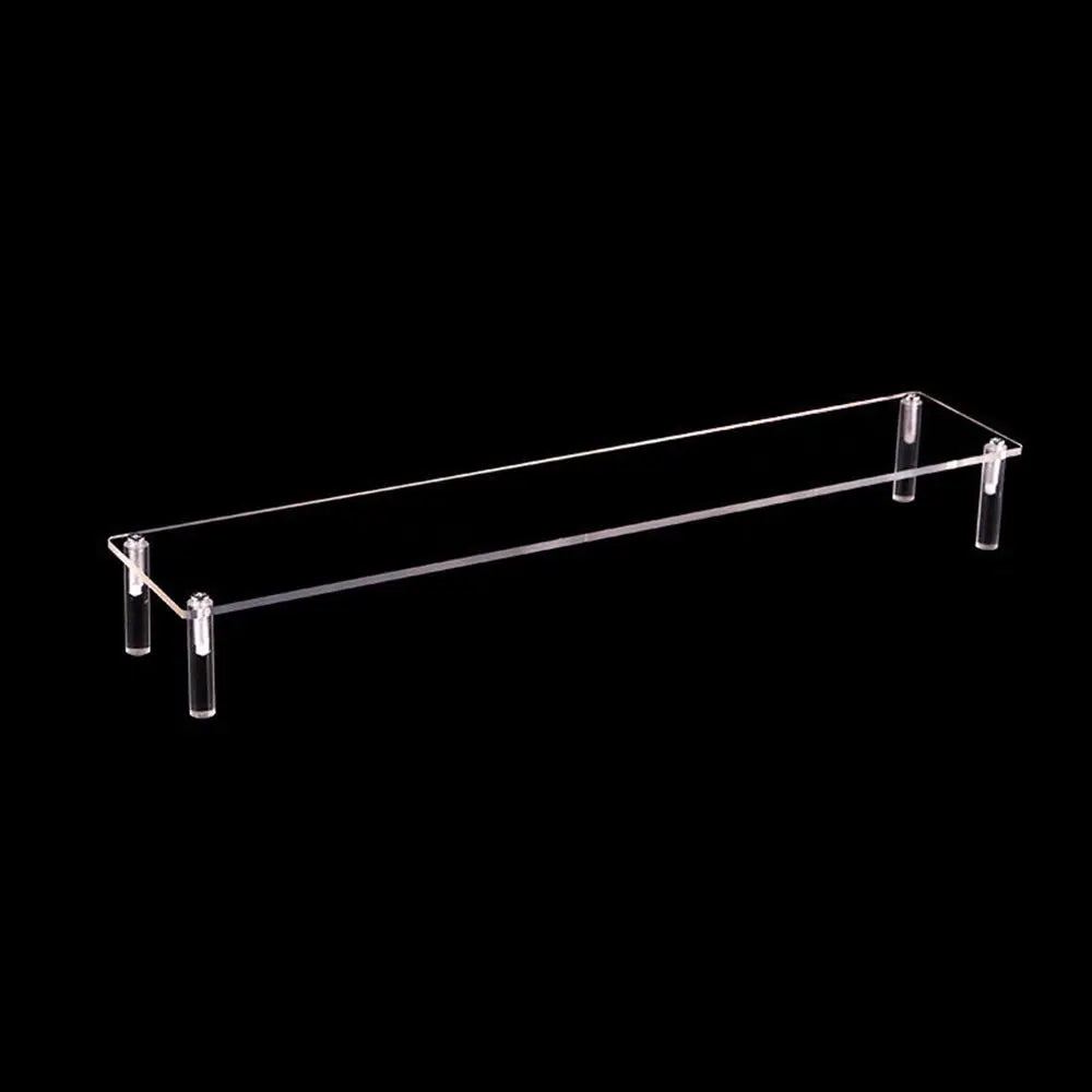 1-5 Tier Acrylic Display Stand Durable Display Rack For Cupcake Perfume Doll Transparent Trapezoidal Blind Box Storage Shelf