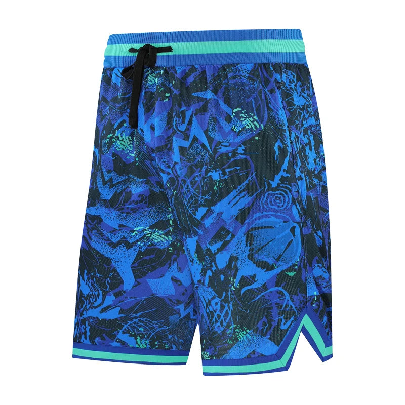 Basketball Pockets Shorts Outdoor Men Sporting Beaching Bottoms 3D Print Traning Bodybuilding Breathable Gym Running Short