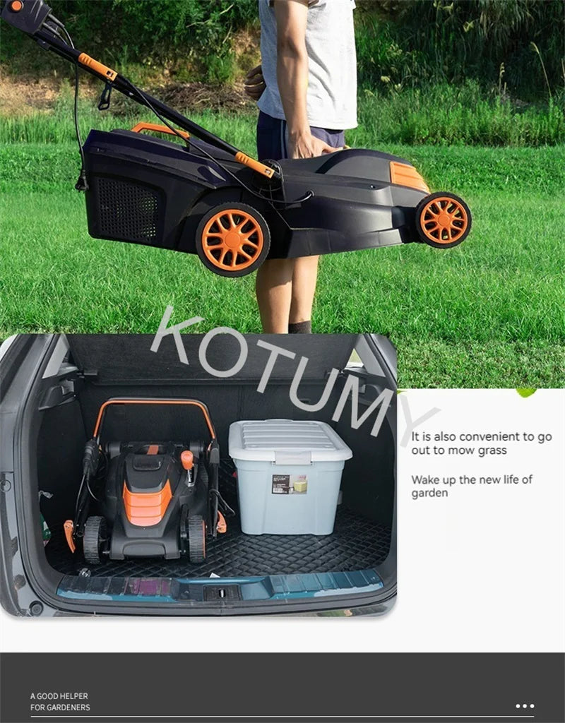1500W/1800W/2200W Grass Trimmer For Garden Courtyard Hand Propelled Electric Lawn Mower Household Weeding Machine