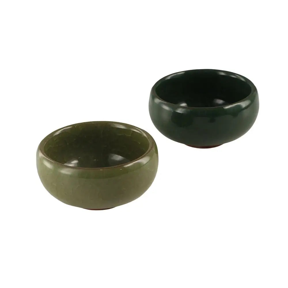 Durable Breathable Ice-Crack Glaze Ceramic Flowerpots Thickened Perforated Succulent Flowerpot Mini Cute Plants Planter Office