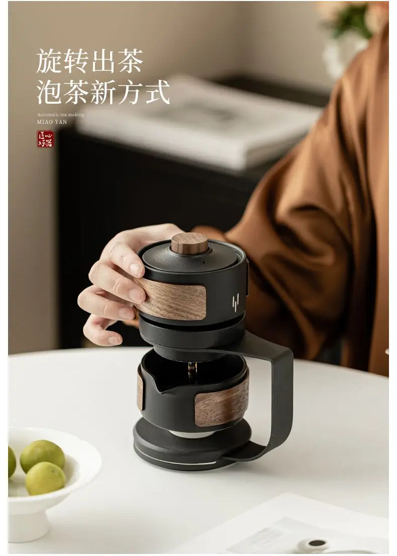 Ceramic automatic tea set, home tea making, office high-end and atmospheric complete set of tea set