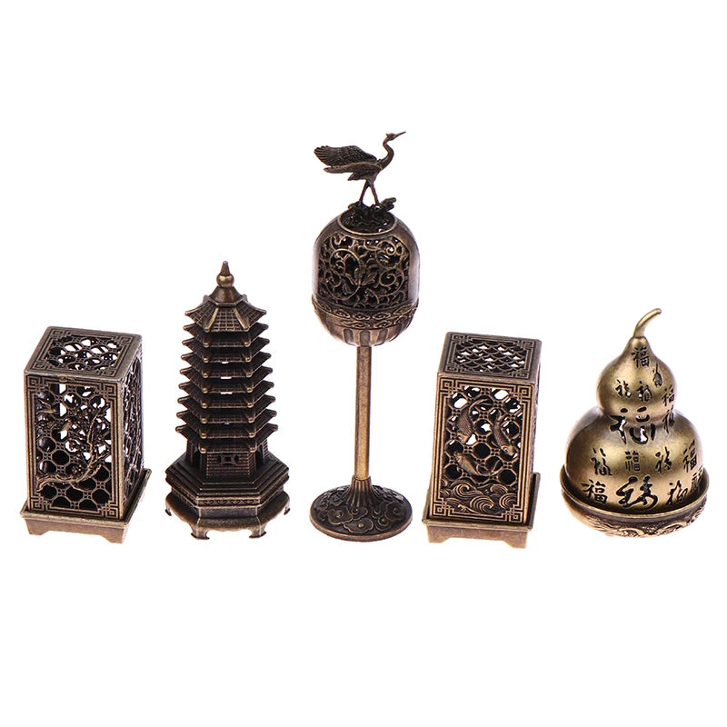 Brass Incense Burner Metal Aromatherapy Holder Unscented Ideal For Yoga Meditation Bedroom AmbianceHome Decor