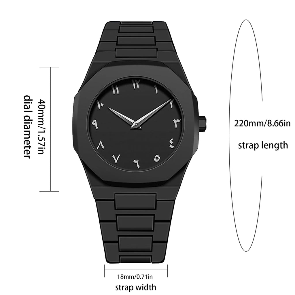 2025 New Modern Simple Creative Sports and Leisure Watch Creative Design Waterproof Quartz Movement Energy Watches Gift for Men