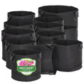 1-30 Gallon Black Grow Bags 1MM Felt Planting Nursery Pot Flower Plant Container Vegetable Tomato Potato Planters Indoor Outdoor