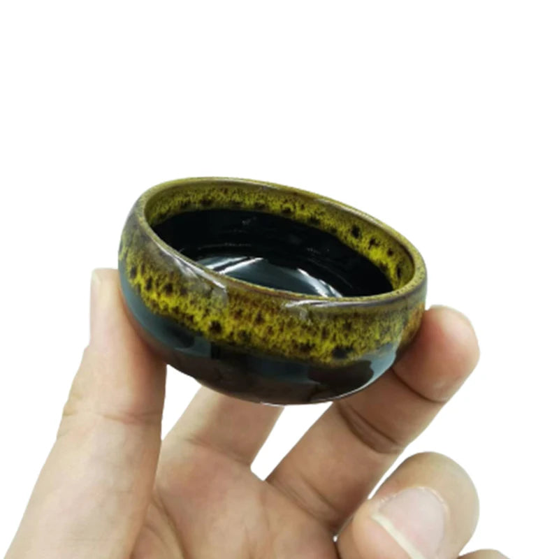 6pc Kiln-changed Flower Pot Bonsai Ceramic Pots For Plants Mini Succulent Plant Small Cactus Outdoor Container Modern Decorative