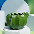 Creative Cactus Shaped Ceramic Succulent Flower Pot Garden Balcony Decorations Home Living Room Desktop Decoration Ornament