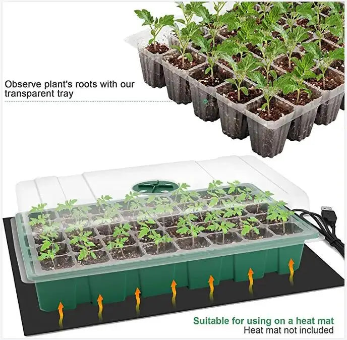 24-hole Seedling Tray Wheatgrass Germination Tray Plant Germination Pot Garden Planting Tools Vegetable Planting Tray Pot