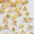40pcs African Hair Braids mix Hair Braider Metal Hair Rings Beads Cuffs Tubes Charms Hollow Out Dread Decoration Accessories