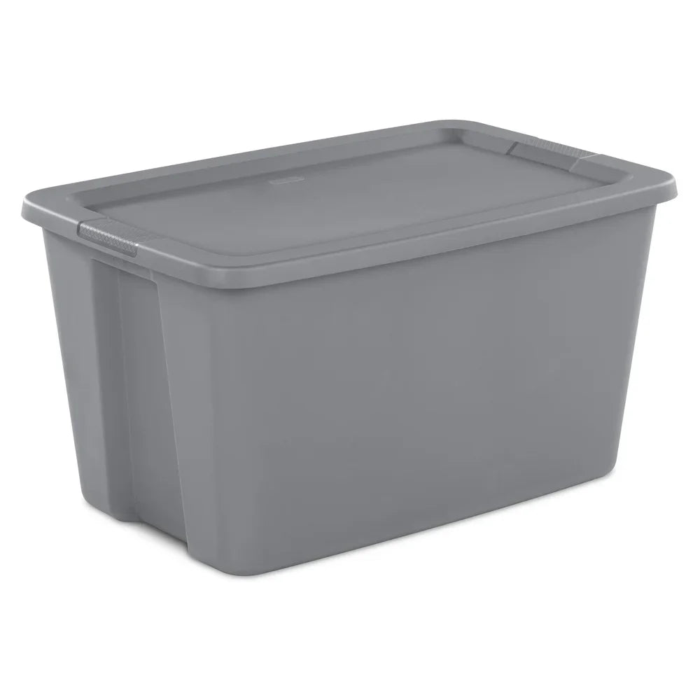 Extra Large Stackable Storage Bin 30 Gallon with Snap-On Lid and Handles