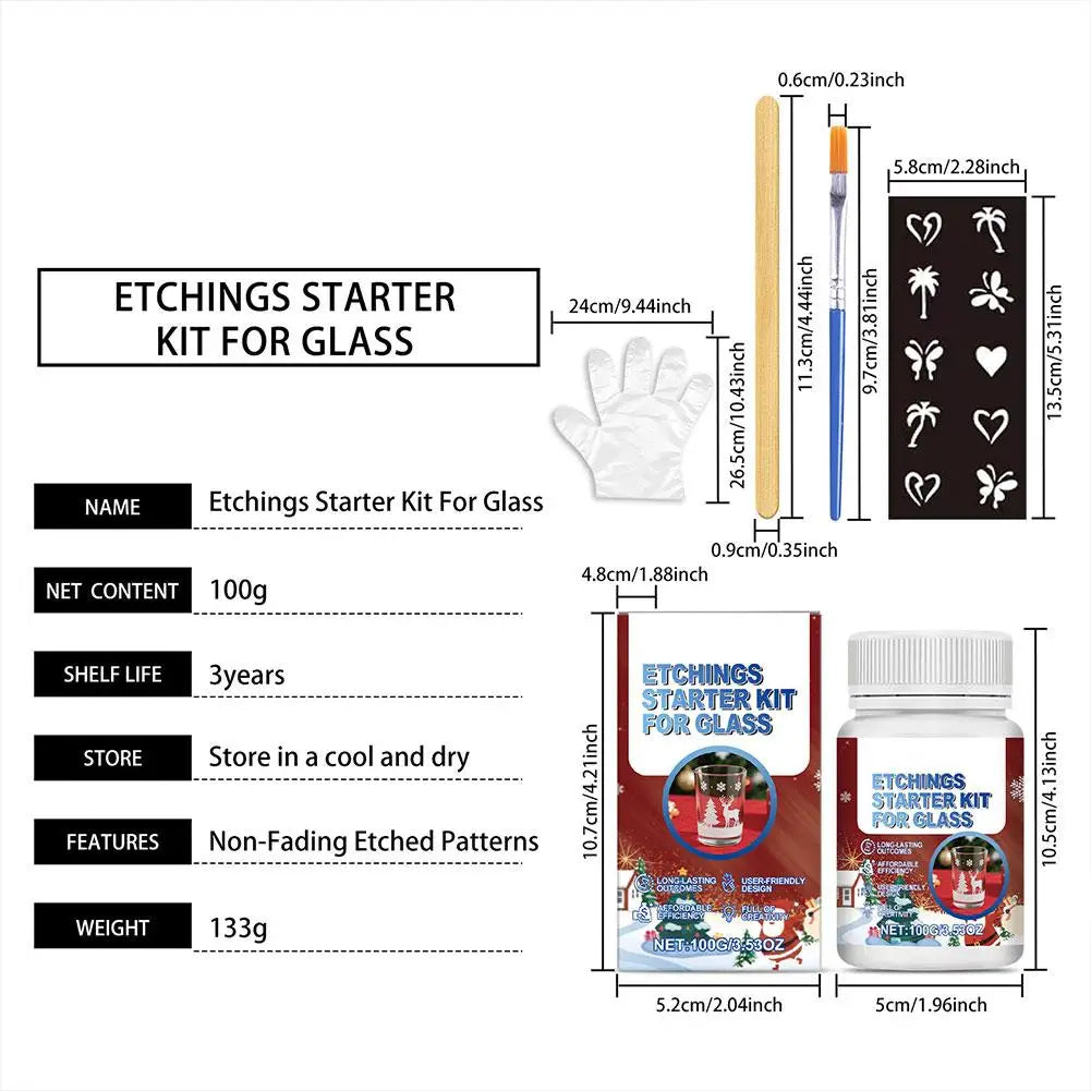 Easter Arts and Crafts Glass Handicraft Engraving Kit with 6 Tools Engraving Kit for Glass Beginners That Creates Engraving