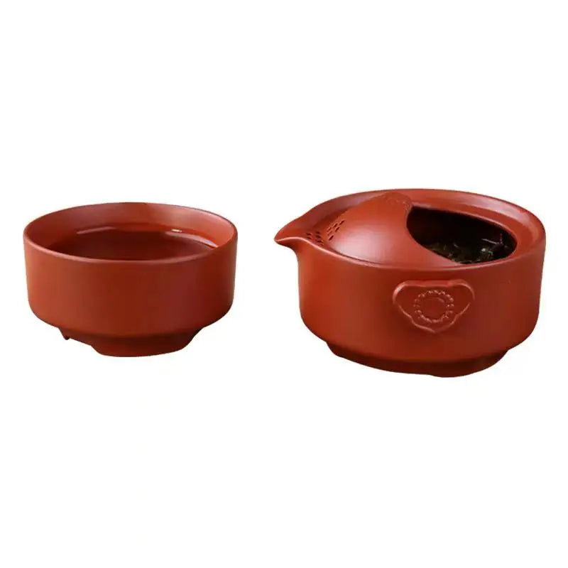Ceramics black Tea set Include 1 Pot 1 Cup, Travel teapot  elegant gaiwan,Beautiful and easy teapot kettle,kung fu teaset