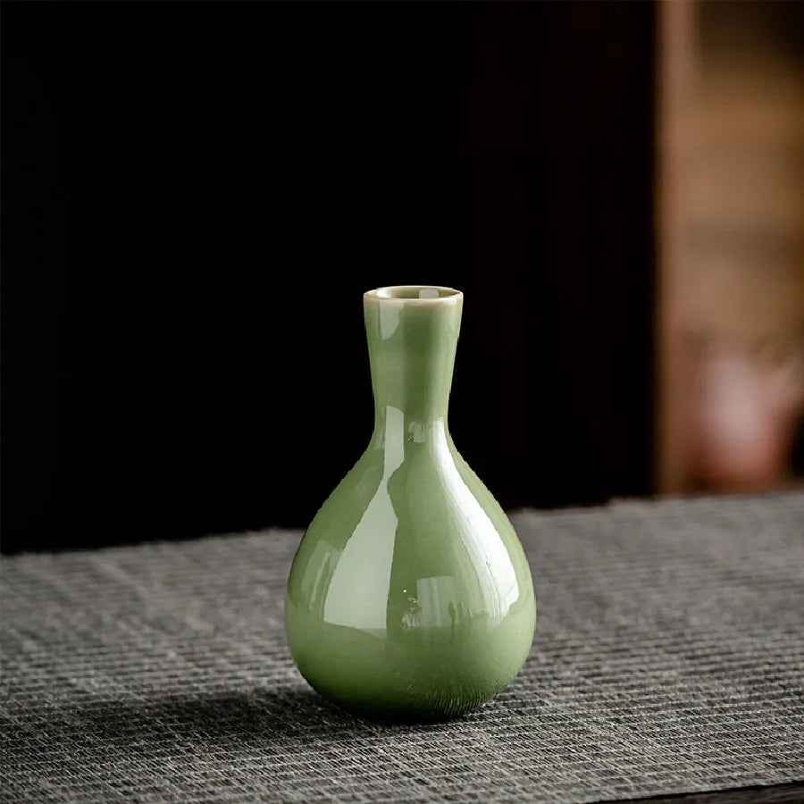 Ceramic Vase Flower  Decorative Vase Retro Style for Flowers Grass Indoor Living Room Dining Table Office Home Decor