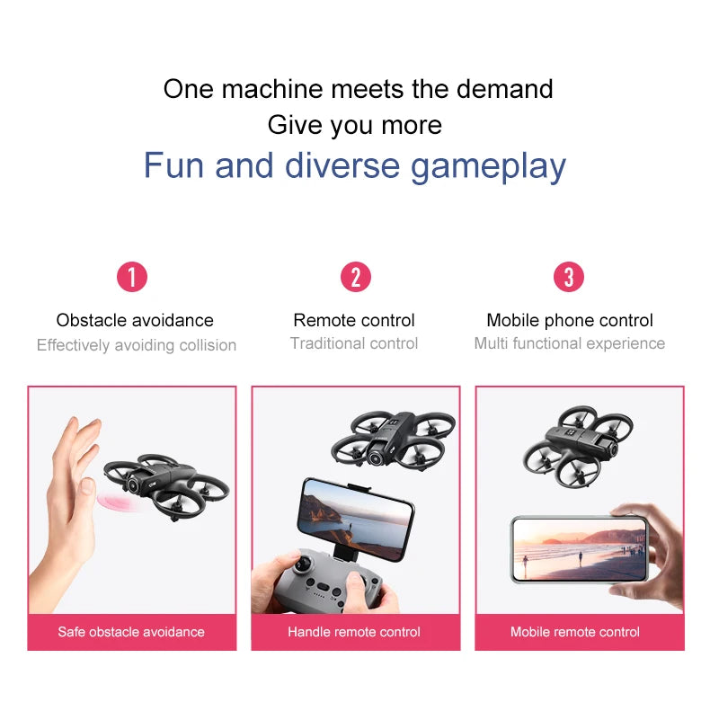 D16 Drone 8K HD With FPV Dual Camera RC Brushless Power Motor 5G WIFI Smart Obstacle Avoidance Profesional Aerial Quadcopter Toy