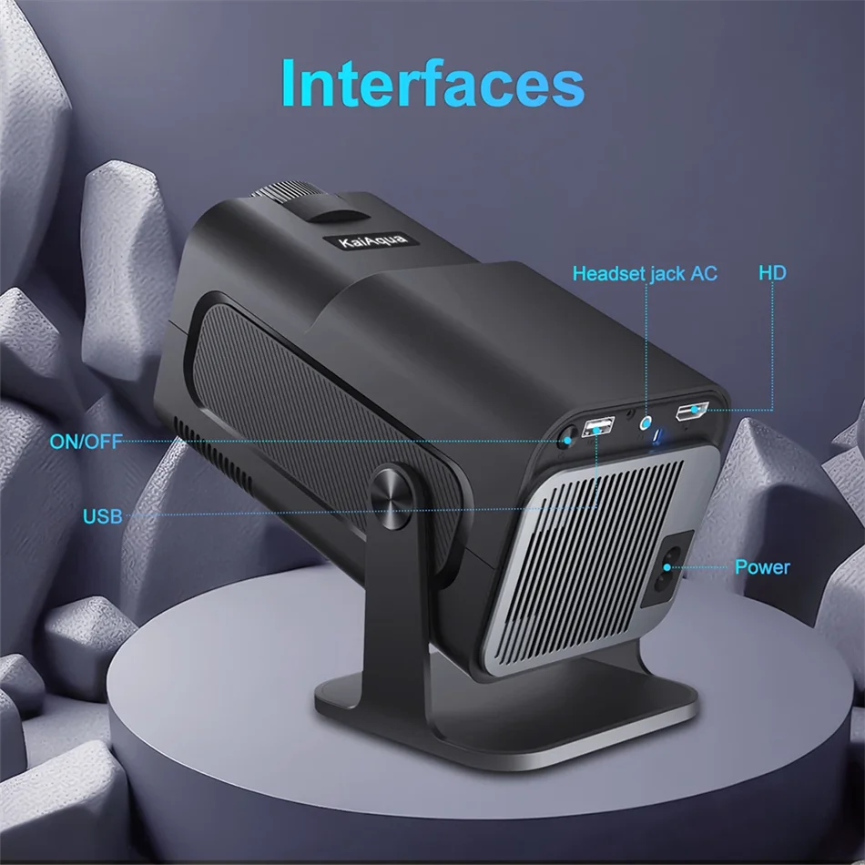 2025 4K Android 11 Projector Native 1080P 390ANSI HY320 mini Dual Wifi6 BT5.0 1920*1080P Cinema portable Projetor upgrated HY300