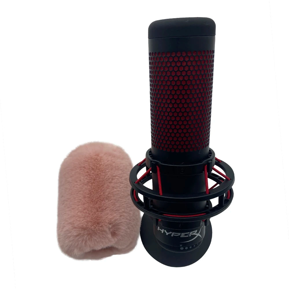 Blue Mantis Dead Cat  Artifical Fur Windscreen Muff Windshield Sponge For HyperX Mic Pop Filter Sponge Foam Cover For Quadcast S