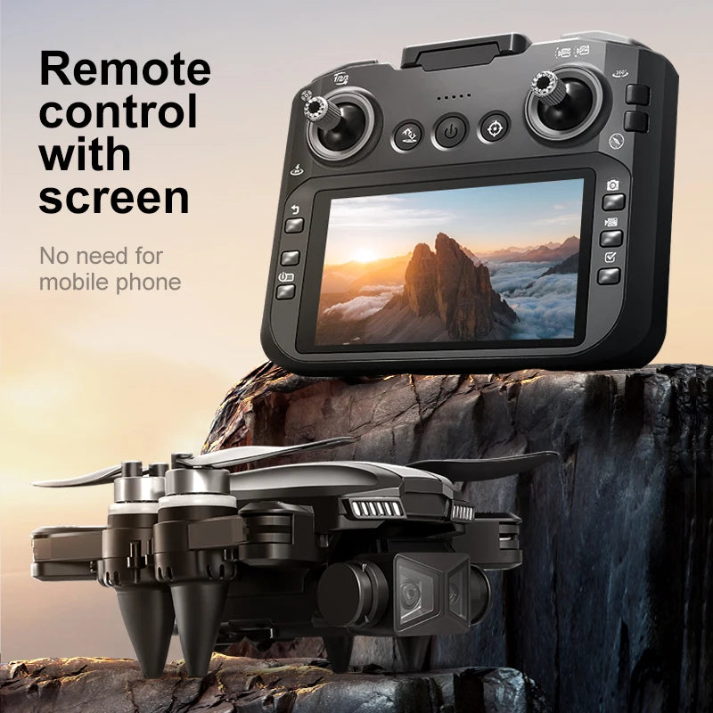 2025 NEW D5 Drones 4K HD Professional Remote Control Helicopter Plane RC Dron With Screen obstacle avoidance FPV Quadcopter Toys