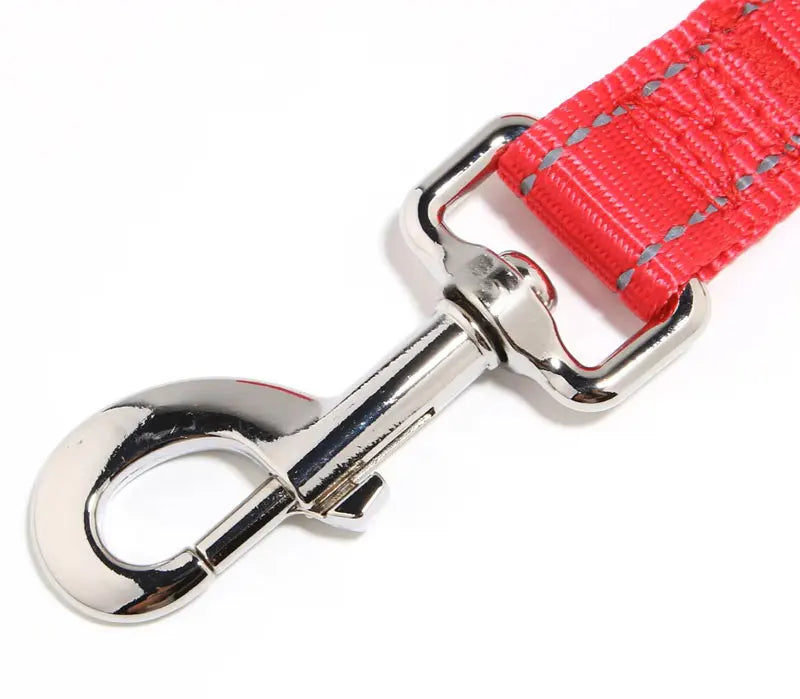 Dogs Leads Leashes Reflective Drawstring Pet Leash Explosion-proof Dog with D-ring & Metal Fastener for Dog Walking and Training