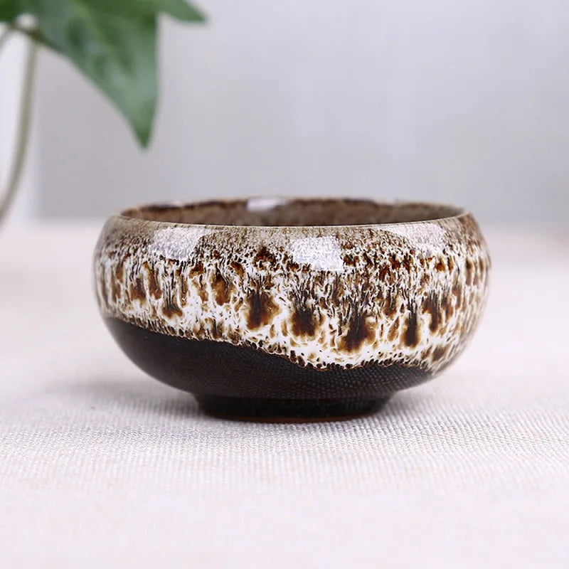 6pc Kiln-changed Flower Pot Bonsai Ceramic Pots For Plants Mini Succulent Plant Small Cactus Outdoor Container Modern Decorative
