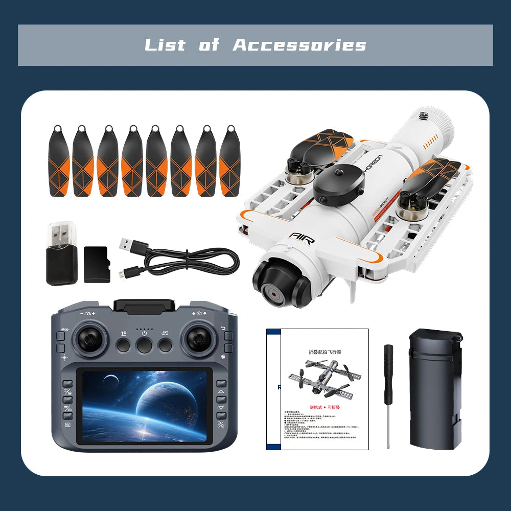 Drone Profession Obstacle Avoidance Dual Camera RC Quadcopter Dron FPV WIFI Range Remote Control Helicopter