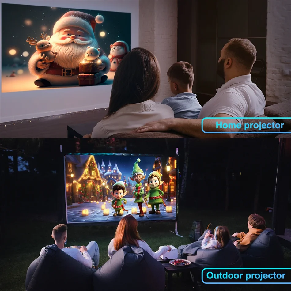 2025 4K Android 11 Projector Native 1080P 390ANSI HY320 mini Dual Wifi6 BT5.0 1920*1080P Cinema portable Projetor upgrated HY300