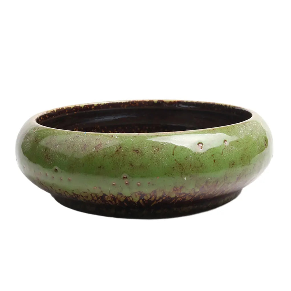 Ceramics Vintage Ceramic Glazed Bonsai Pot Creative And Durable For Plant Lovers Flowers Herbs