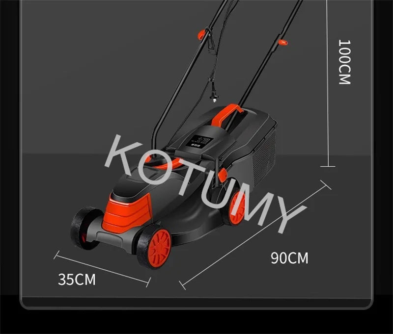 1500W/1800W/2200W Grass Trimmer For Garden Courtyard Hand Propelled Electric Lawn Mower Household Weeding Machine