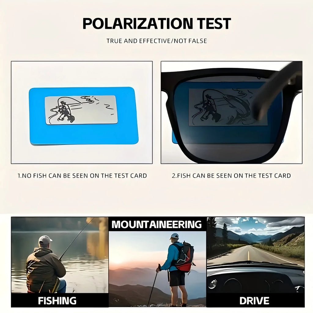 2025 Square Retro Polarized UV400 Sunglasses for Men and Women Outdoor Hunting Fishing Skiing Driving Mountaineering Sunglasses