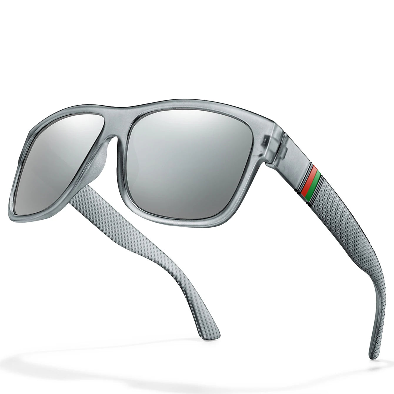 Classic Men Square Polarized Fishing Sunglasses Outdoor Driving Cycling Running Goggles Vintage Large Frame UV400