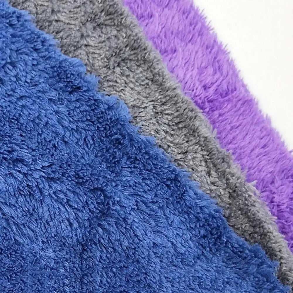 Car Detailing Polishing Auto supplies Edgeless Cleaning Towel Plush Washing Rag Car Cleaning Cloth Extra Microfiber Towels